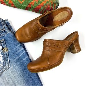 Clarks Artisan Collection Braided Leather Mules